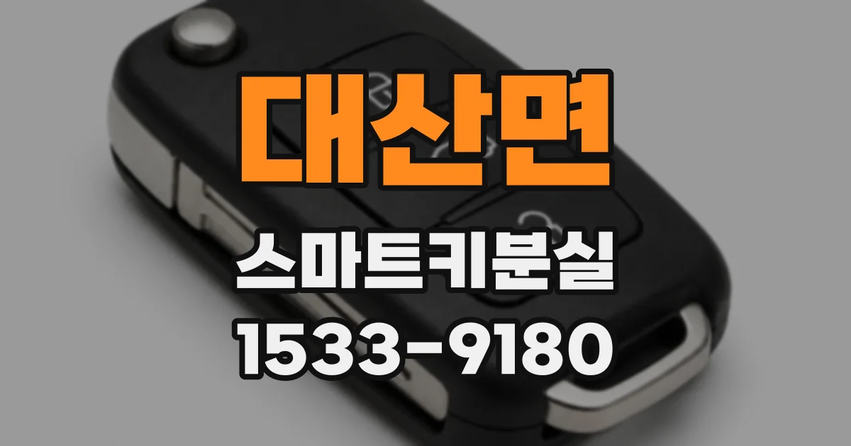 대산면 스마트키분실