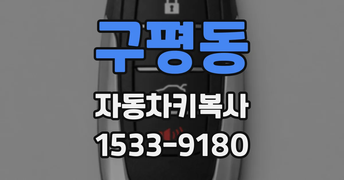 구평동 자동차키복사
