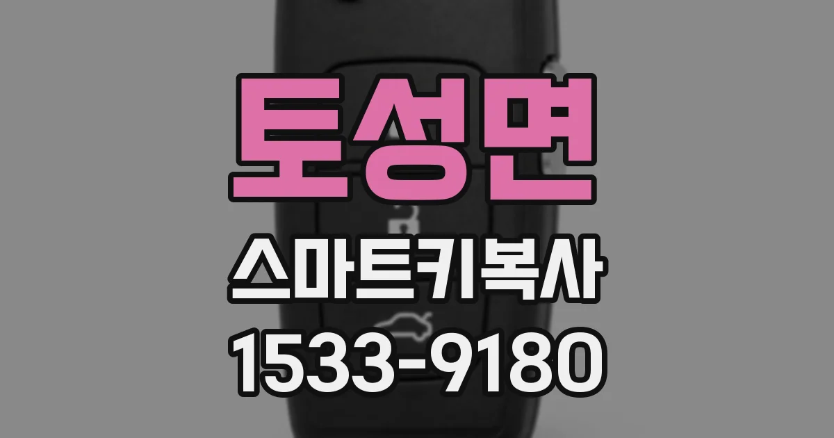 토성면 스마트키복사