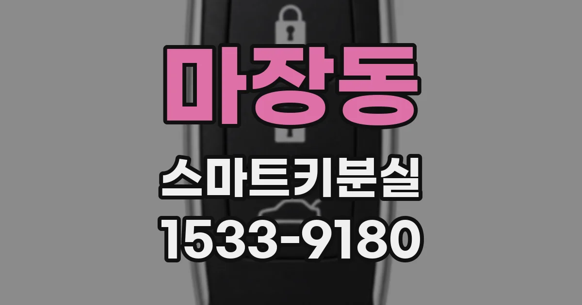 마장동 스마트키분실