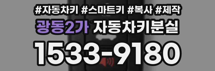 광동2가 자동차키분실
