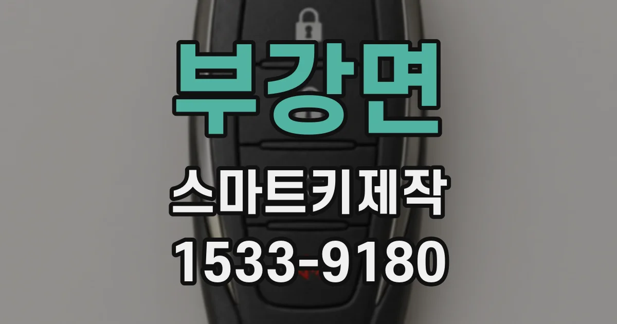 부강면 스마트키제작