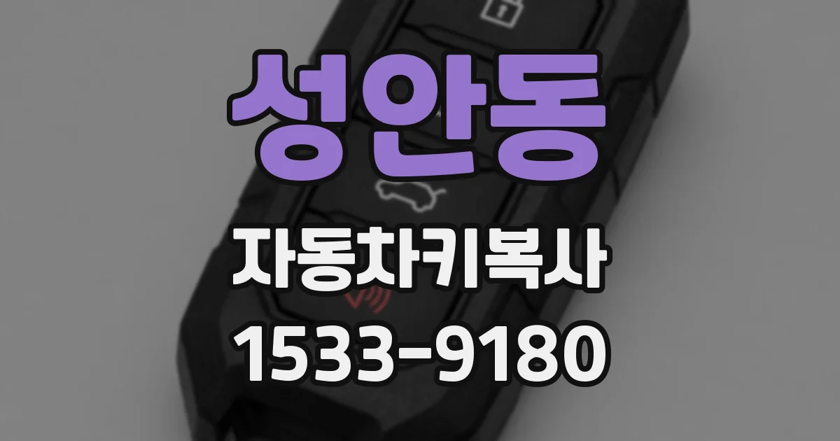 성안동 자동차키복사