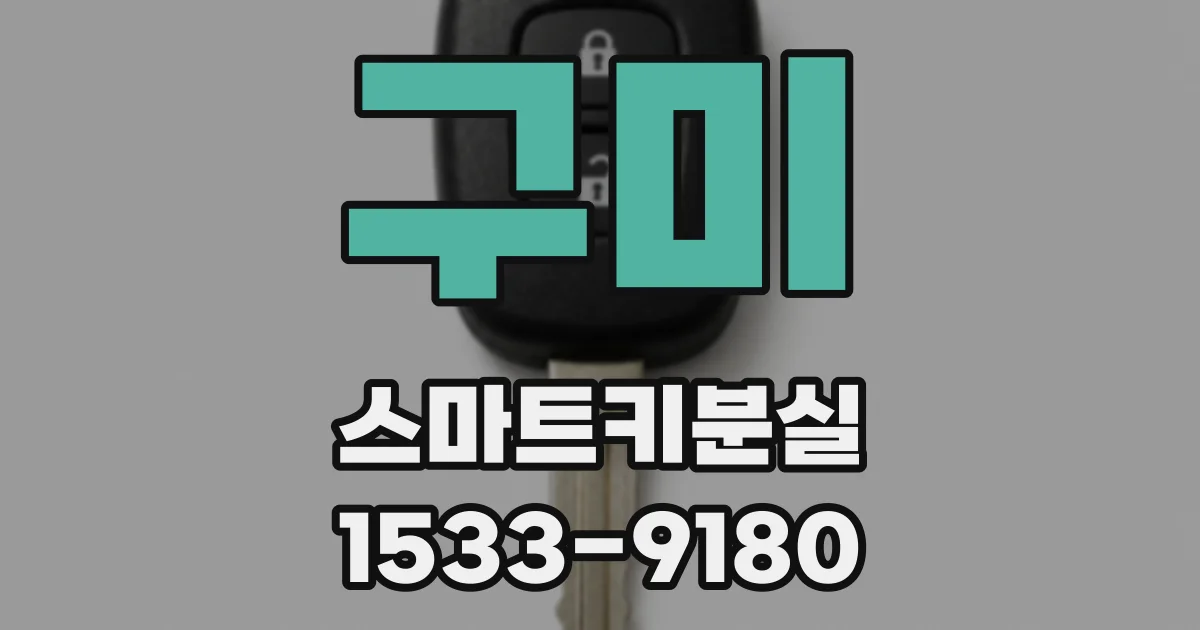 구미 스마트키분실