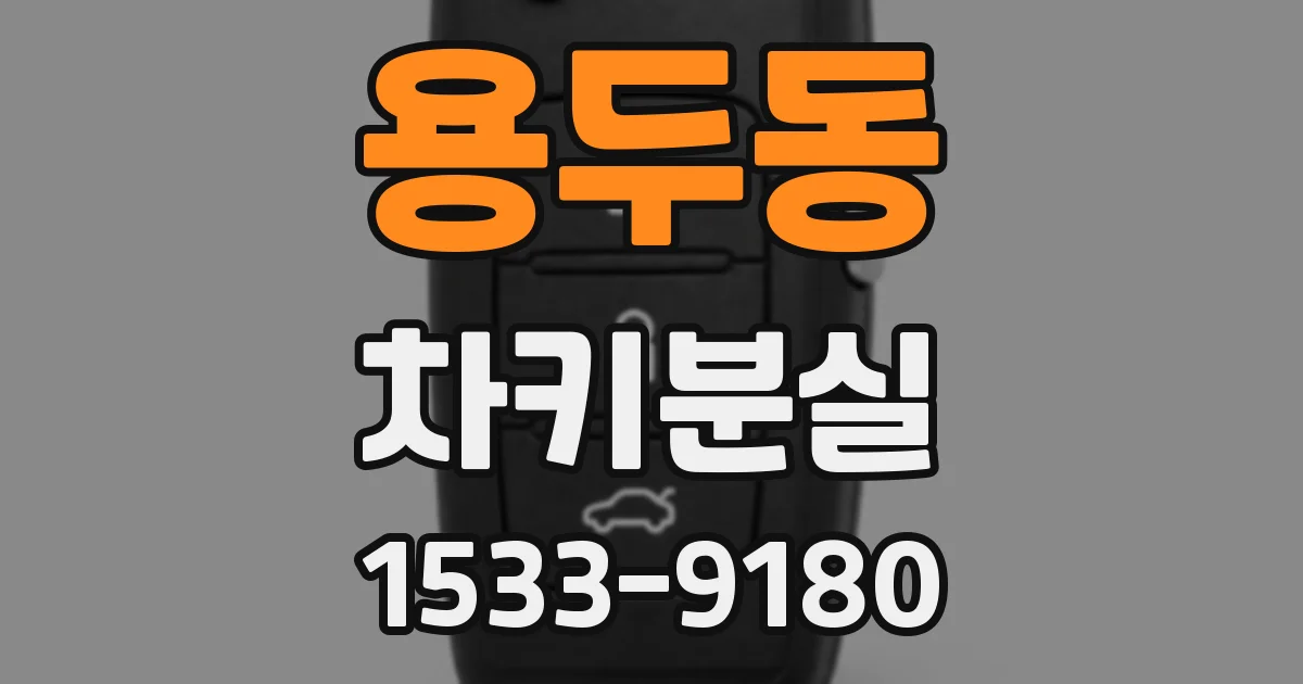 용두동 차키분실