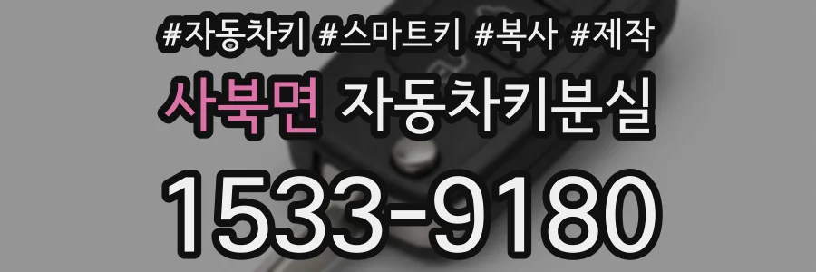 사북면 자동차키분실