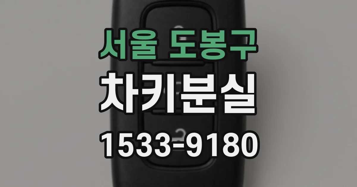 서울 도봉구 차키분실