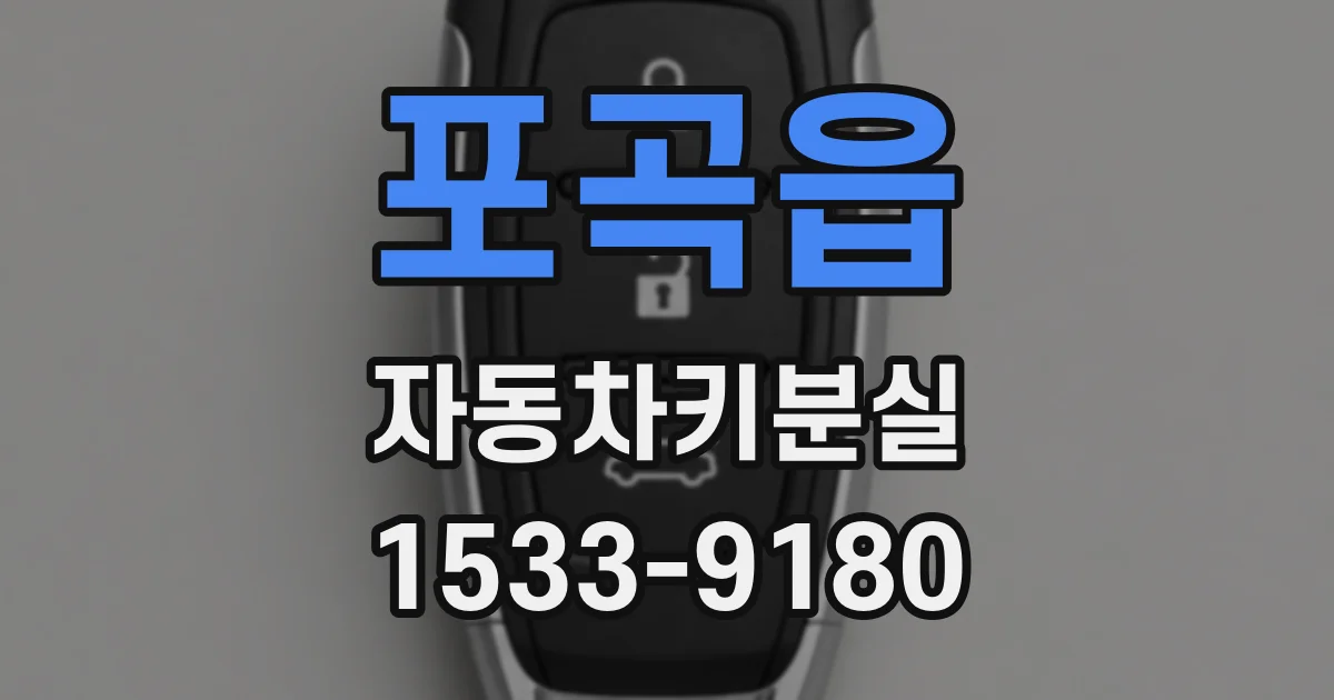 포곡읍 자동차키분실