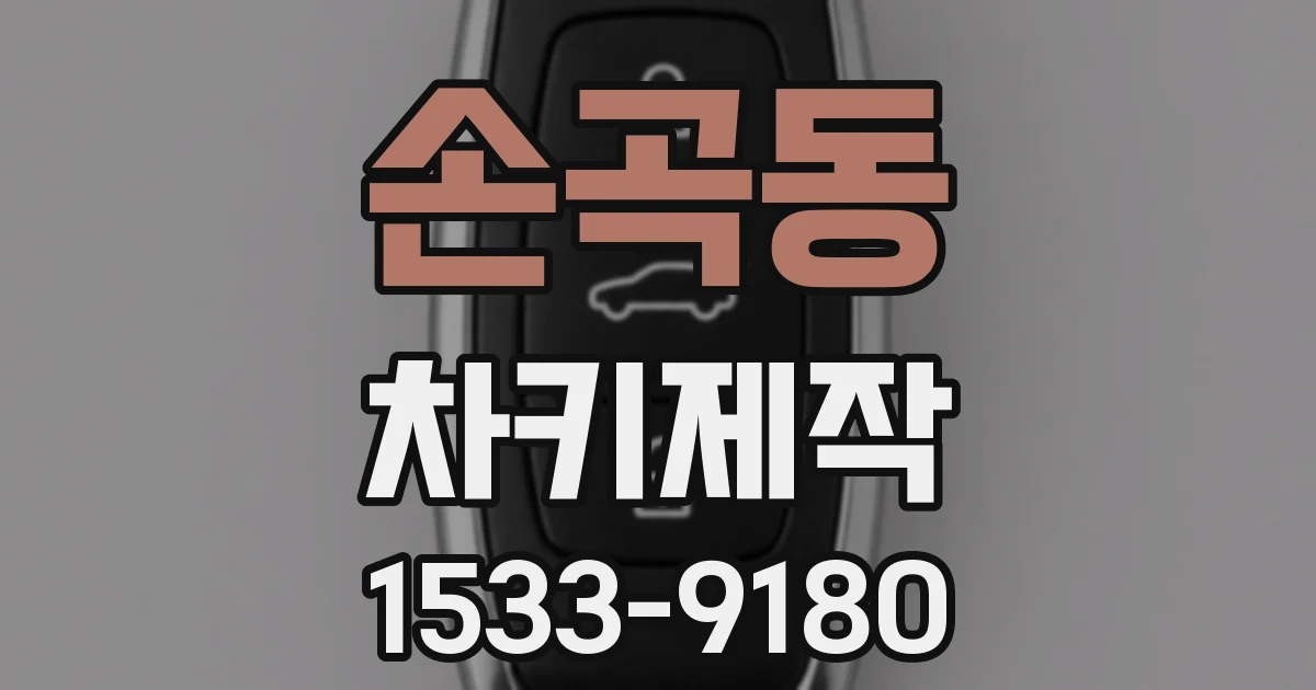 손곡동 차키제작