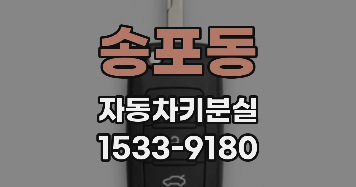 송포동 자동차키분실