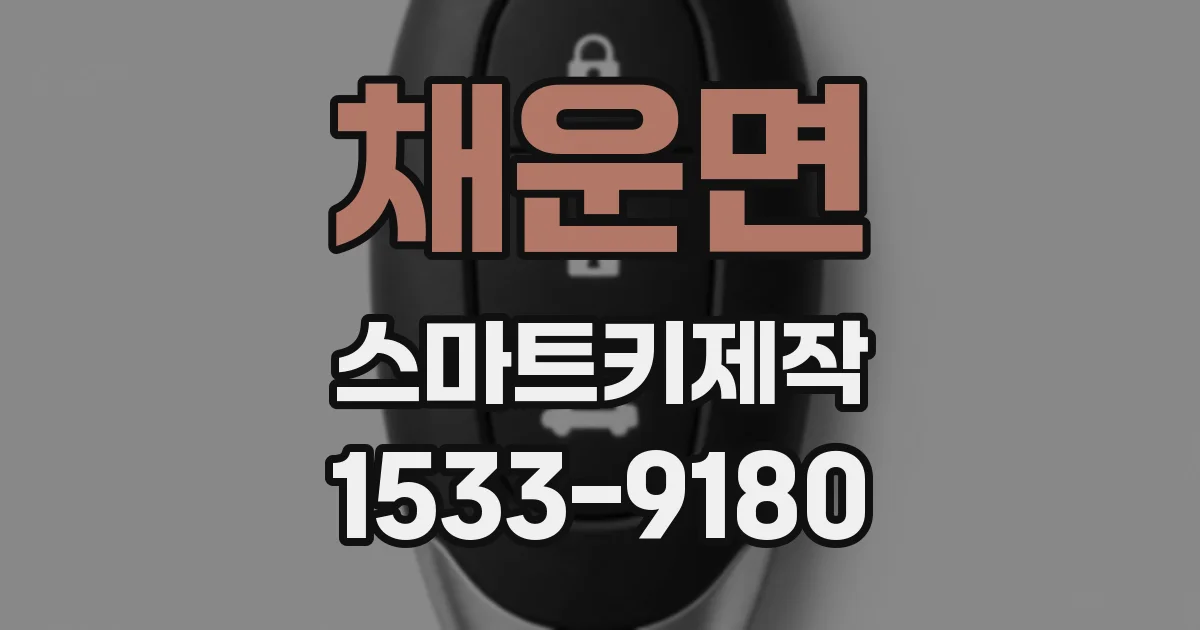 채운면 스마트키제작