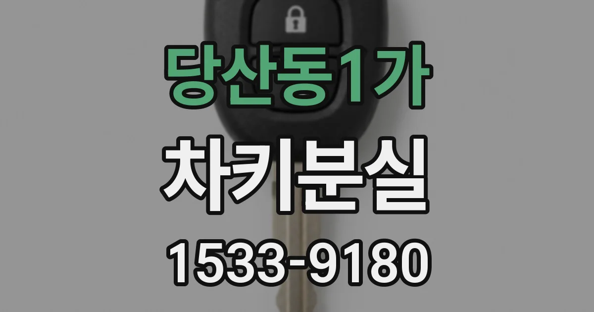 당산동1가 차키분실