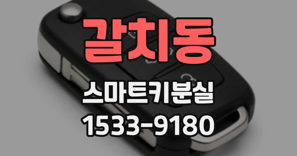 갈치동 스마트키분실