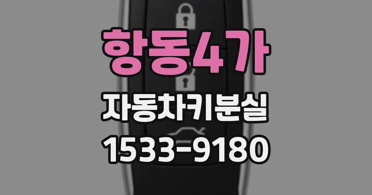 항동4가 자동차키분실