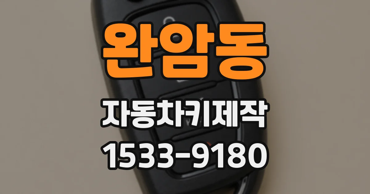 완암동 자동차키제작