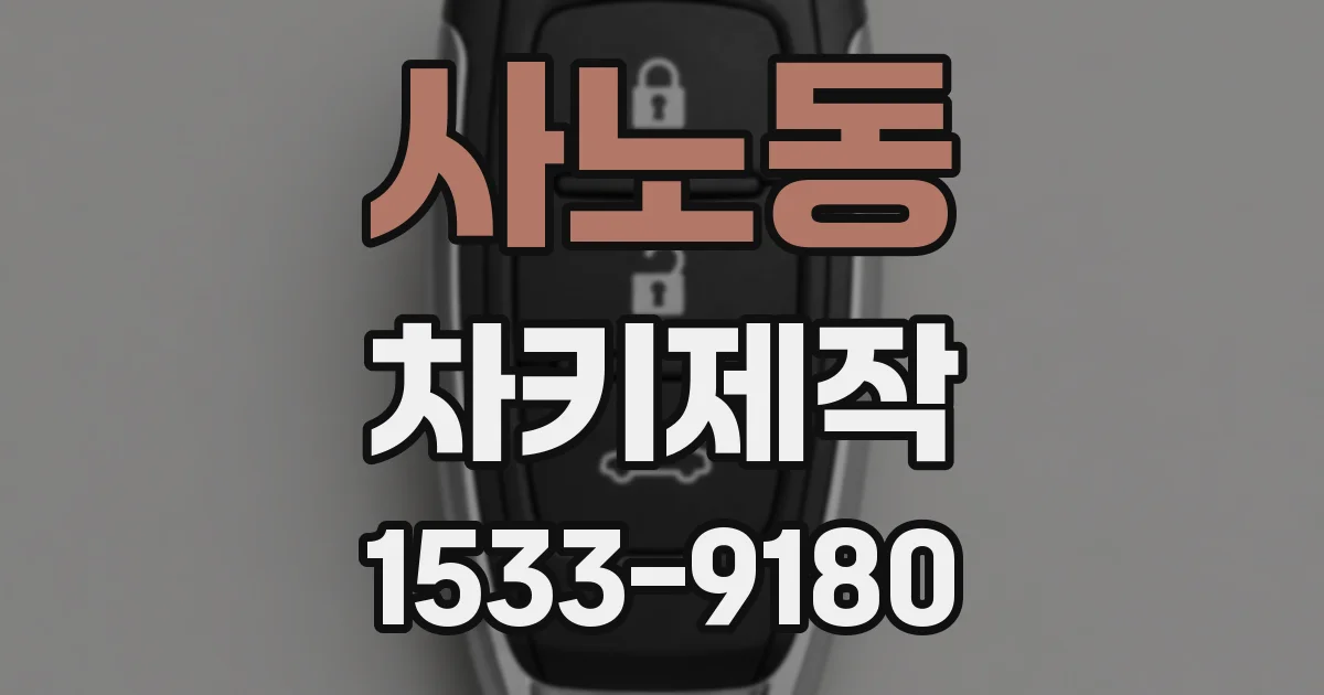 사노동 차키제작