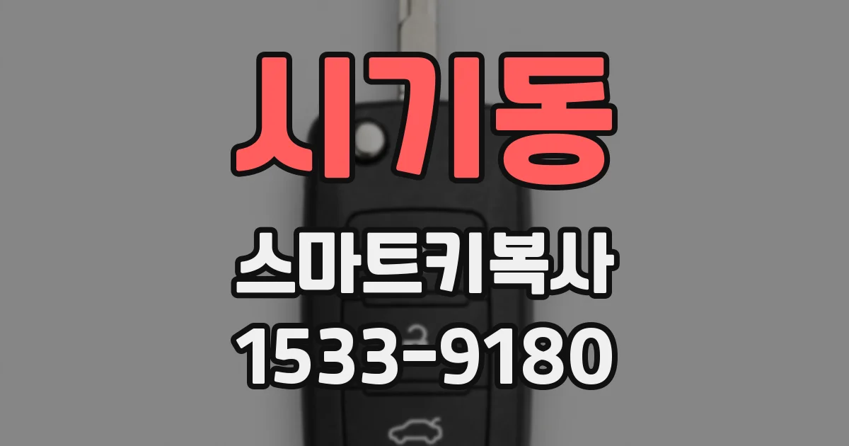 시기동 스마트키복사