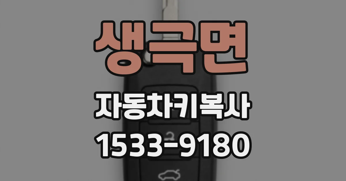 생극면 자동차키복사