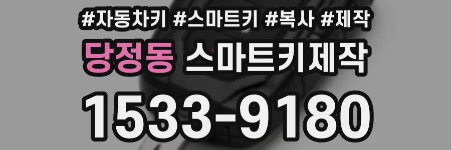 당정동 스마트키제작