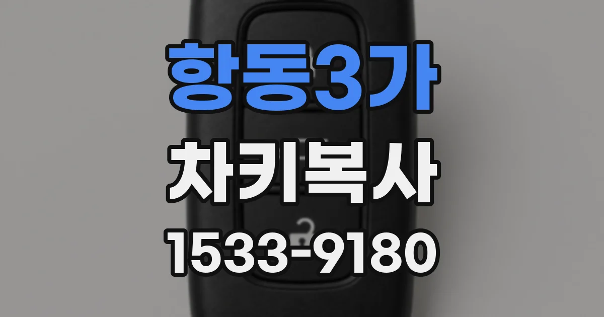 항동3가 차키복사