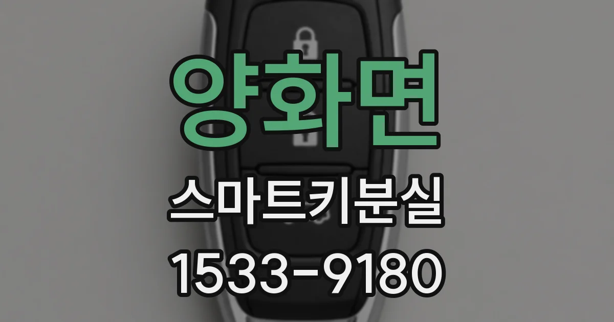 양화면 스마트키분실