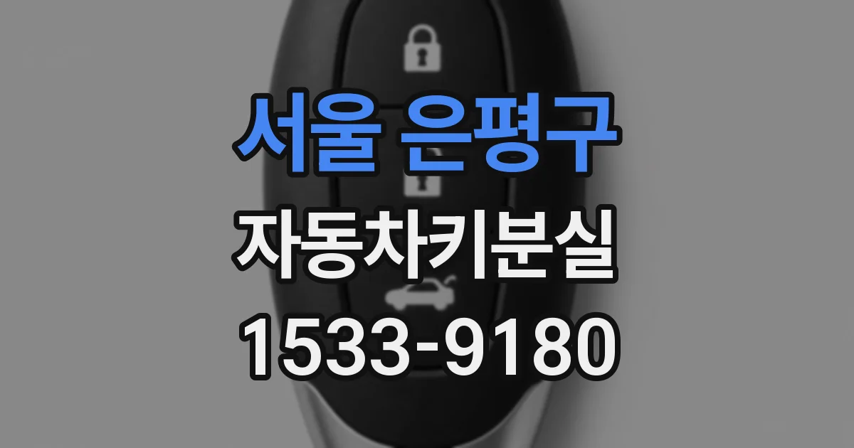 서울 은평구 자동차키분실
