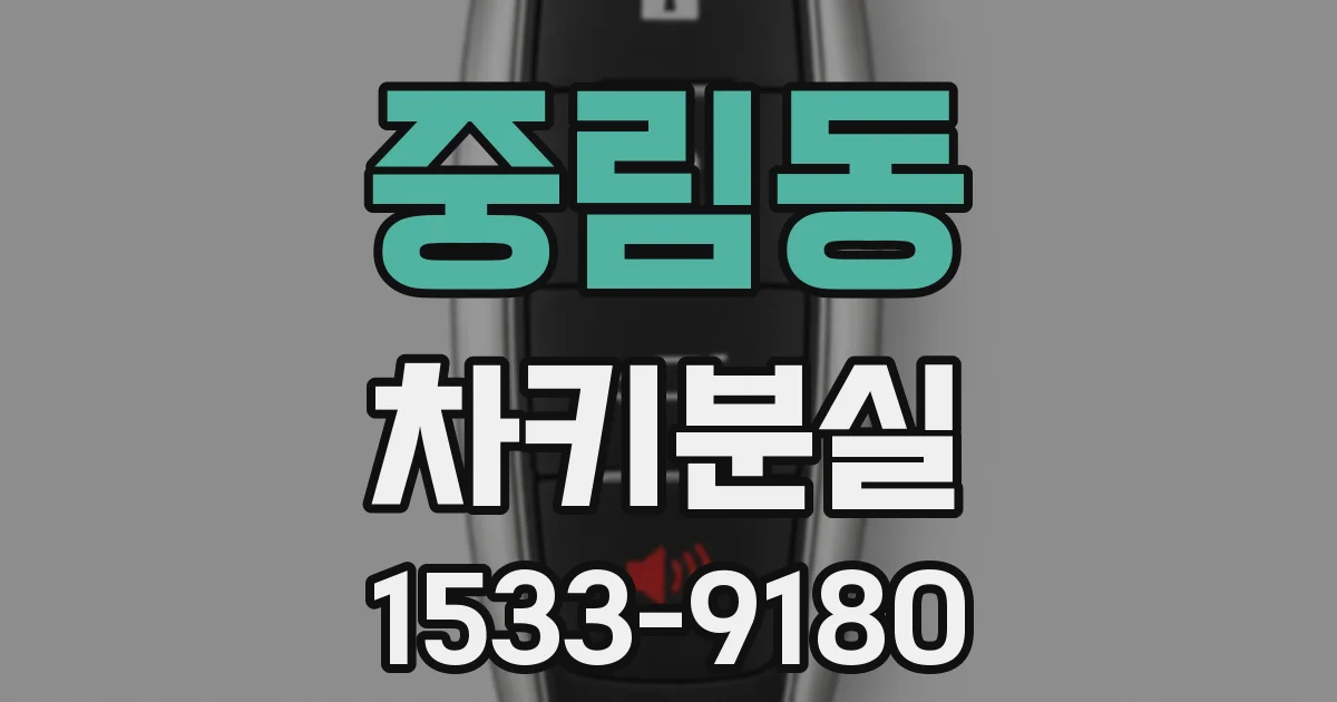 중림동 차키분실