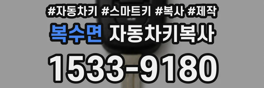 복수면 자동차키복사