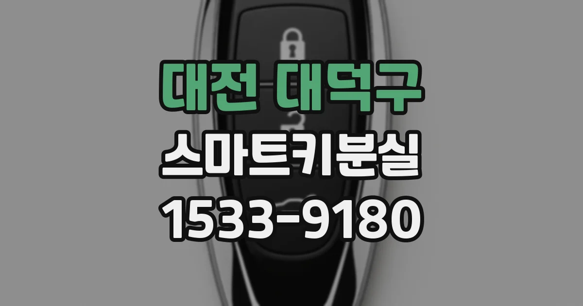 대전 대덕구 스마트키분실