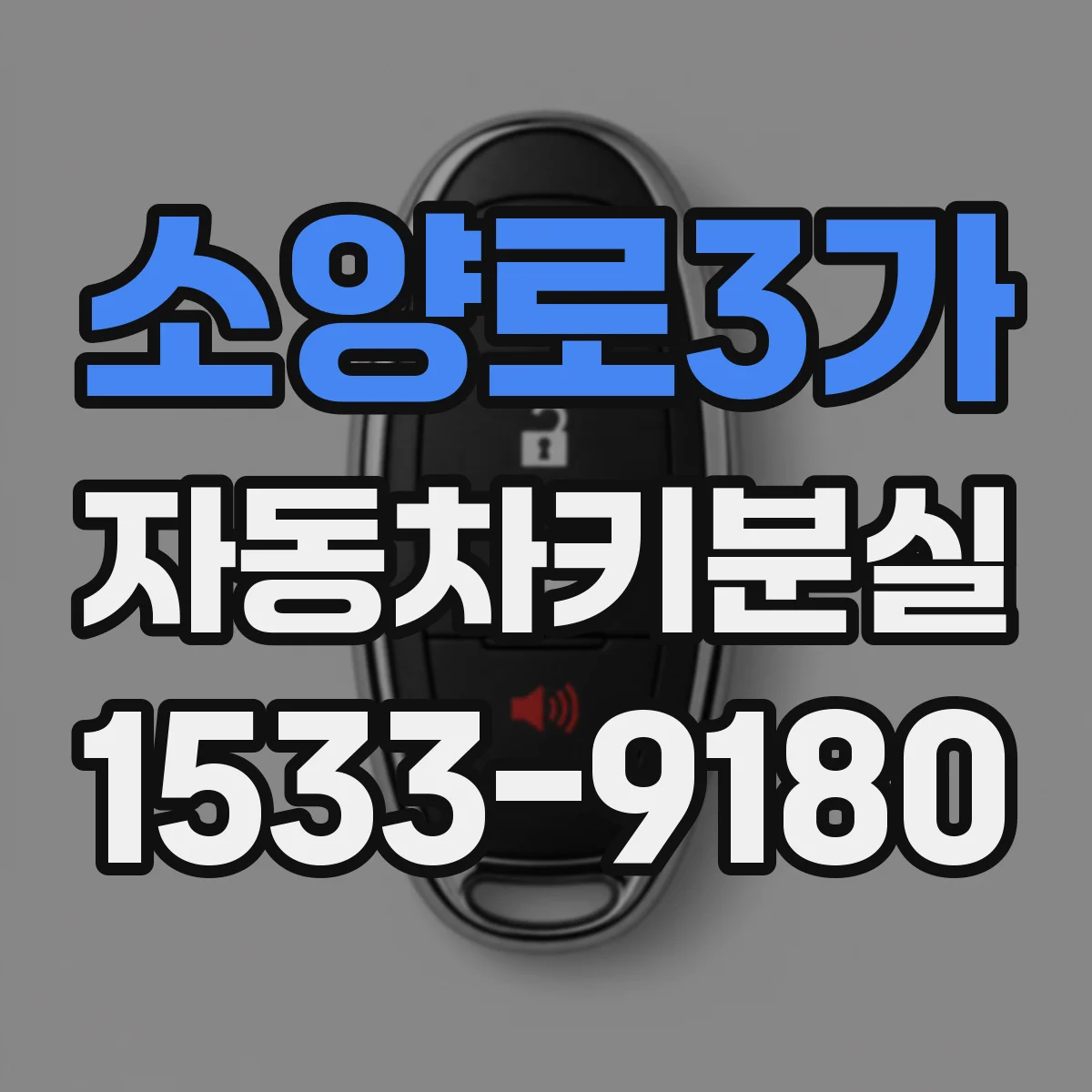 소양로3가 자동차키분실