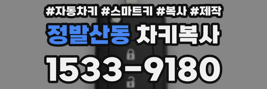 정발산동 차키복사