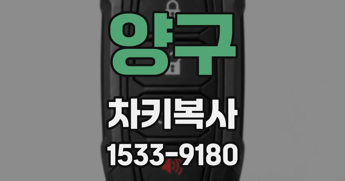 양구 차키복사