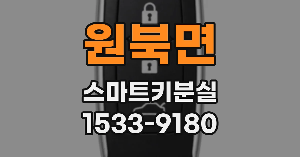 원북면 스마트키분실