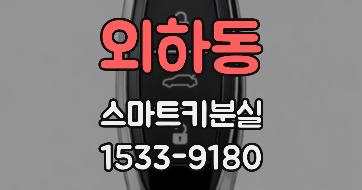 외하동 스마트키분실