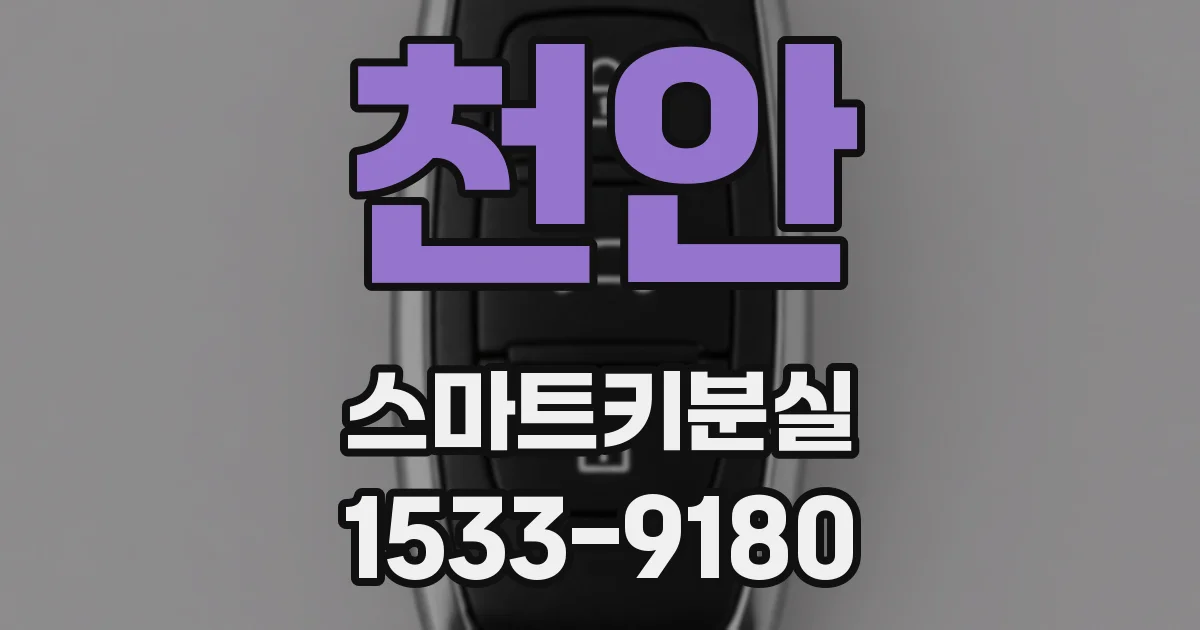 천안 스마트키분실