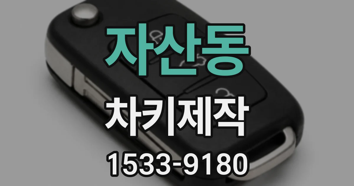 자산동 차키제작