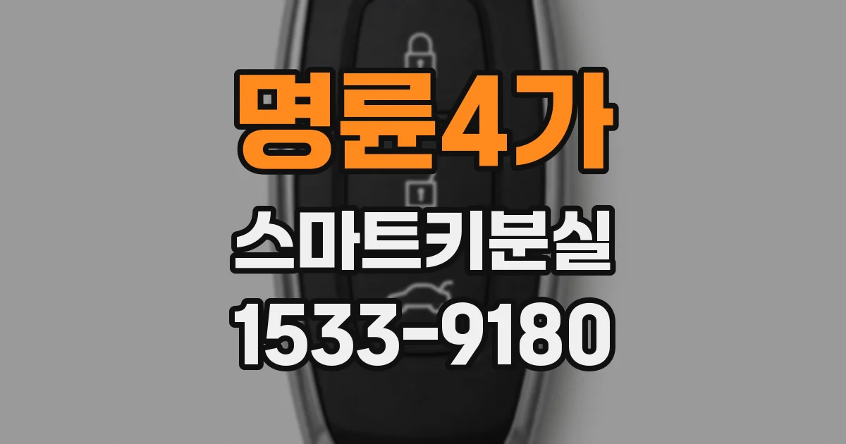 명륜4가 스마트키분실