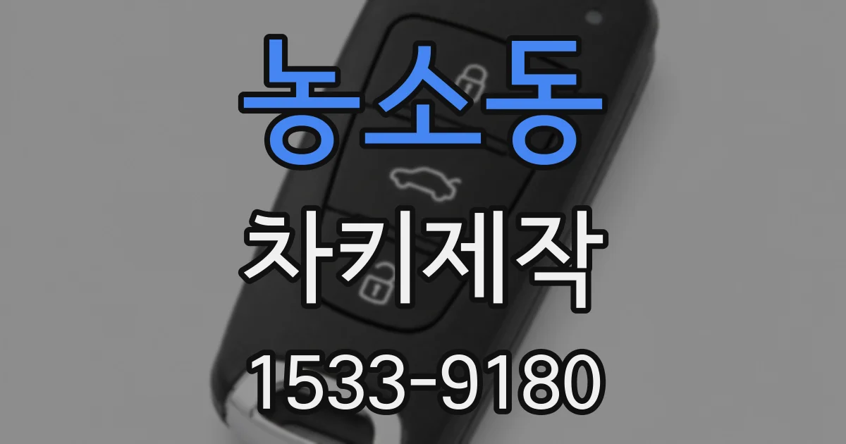 농소동 차키제작