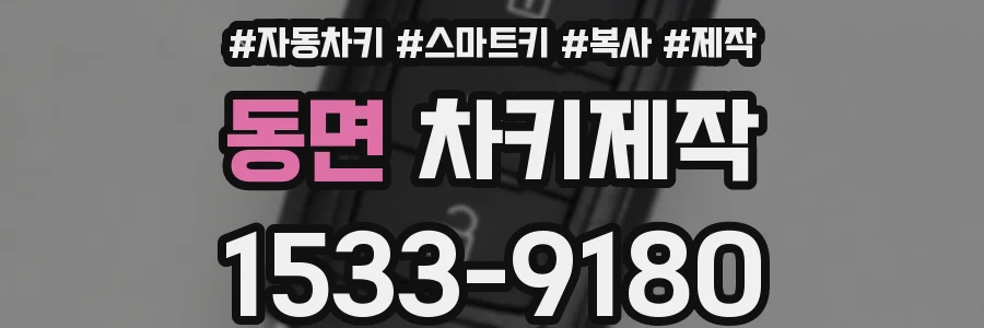 동면 차키제작