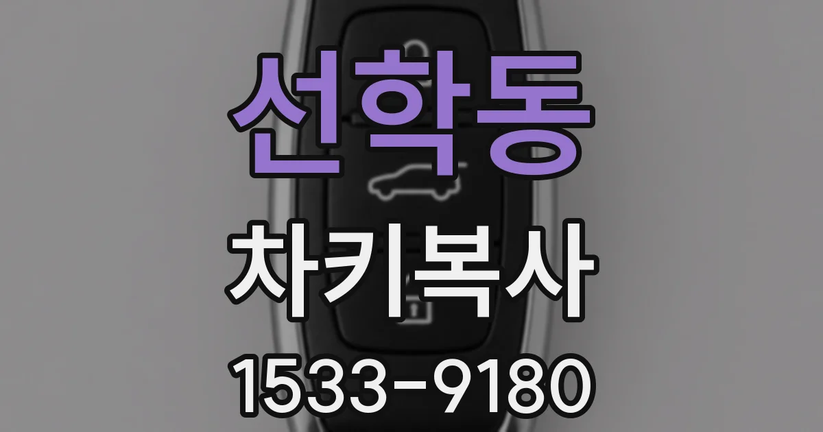 선학동 차키복사