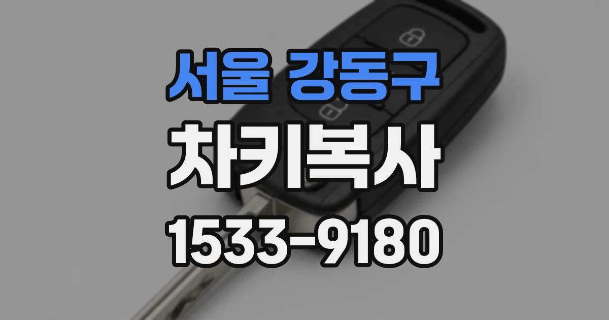 서울 강동구 차키복사