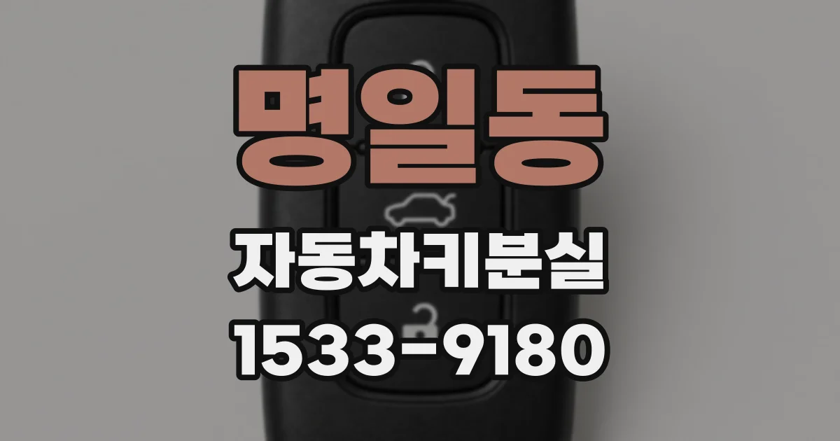 명일동 자동차키분실