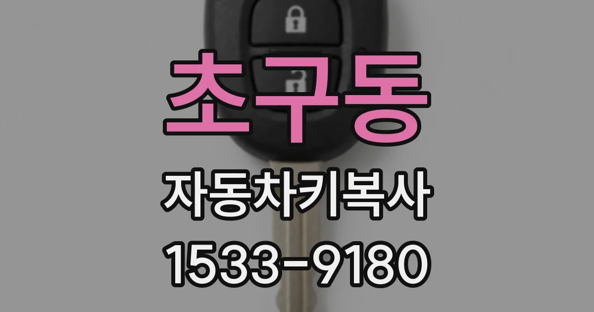초구동 자동차키복사