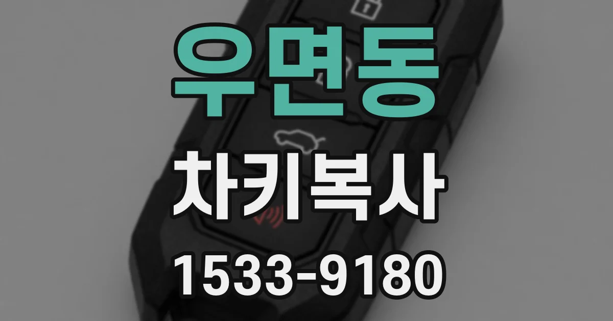 우면동 차키복사