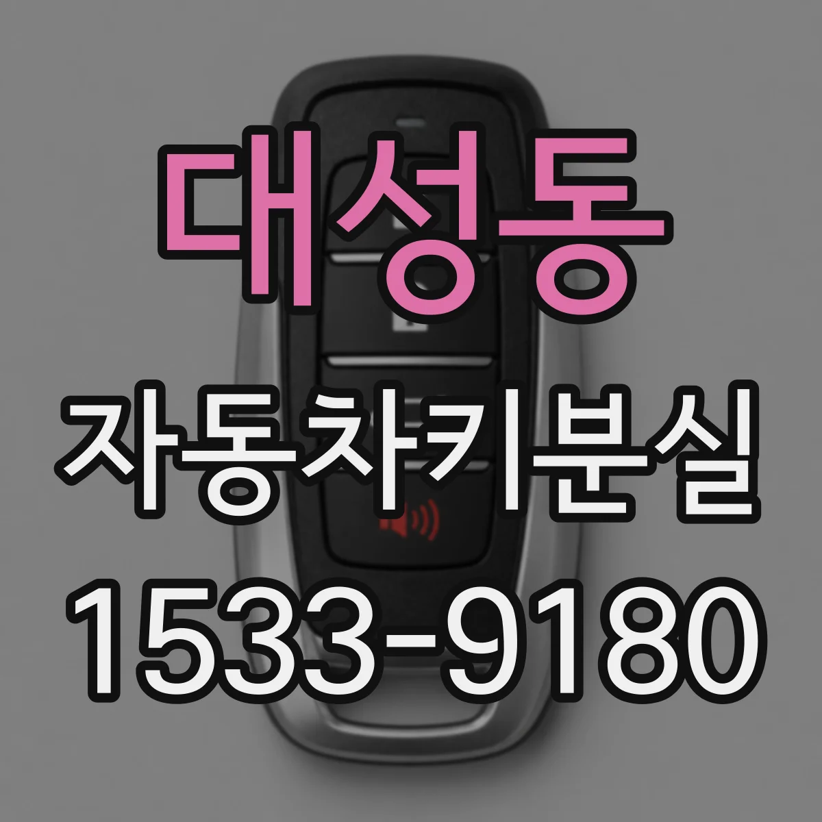 대성동 자동차키분실
