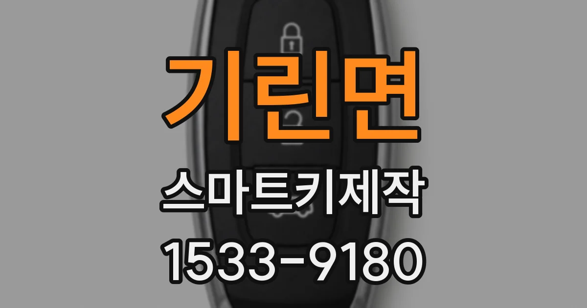 기린면 스마트키제작