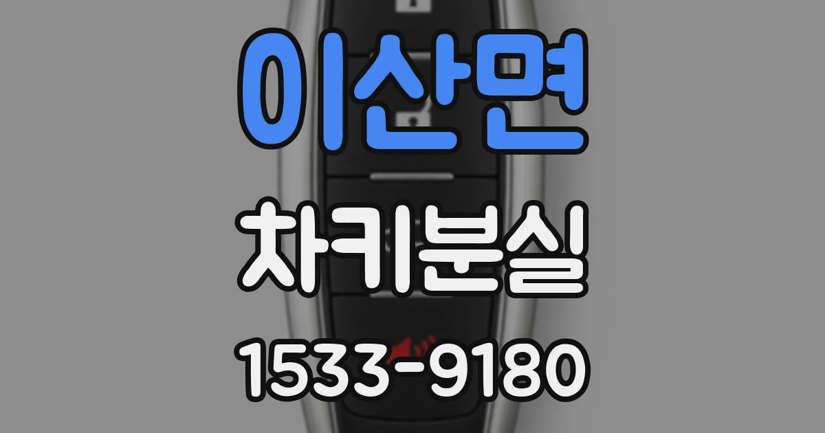 이산면 차키분실
