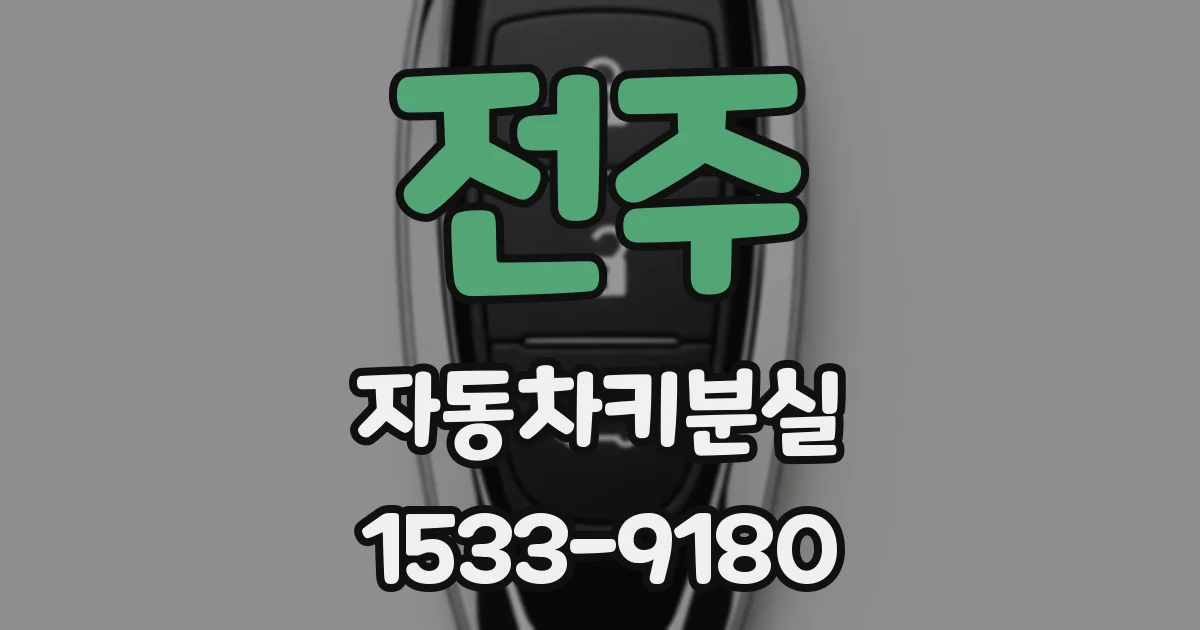 전주 자동차키분실