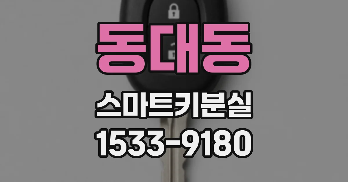 동대동 스마트키분실