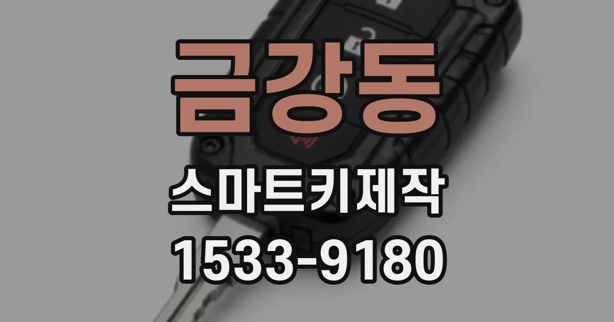 금강동 스마트키제작